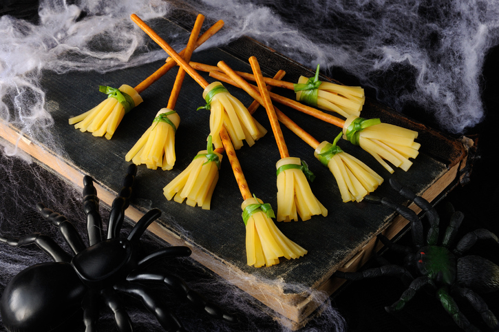 Witch's Broomsticks for your next Halloween Mystery Party.