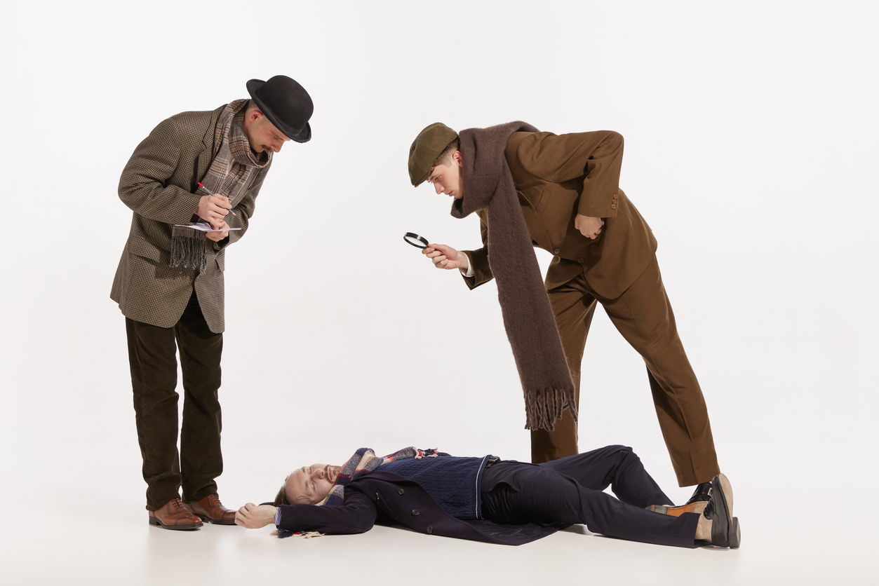 Murder mystery party game. 