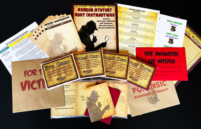This is a boxed set from My Mystery Party of a mystery party game. 