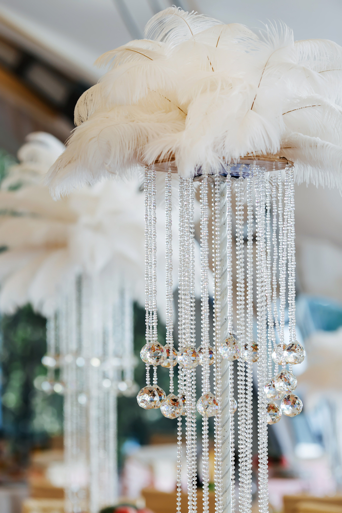 1920s murder mystery table centerpiece